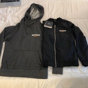 Amazon logo BRAND NEW jacket and hoodie